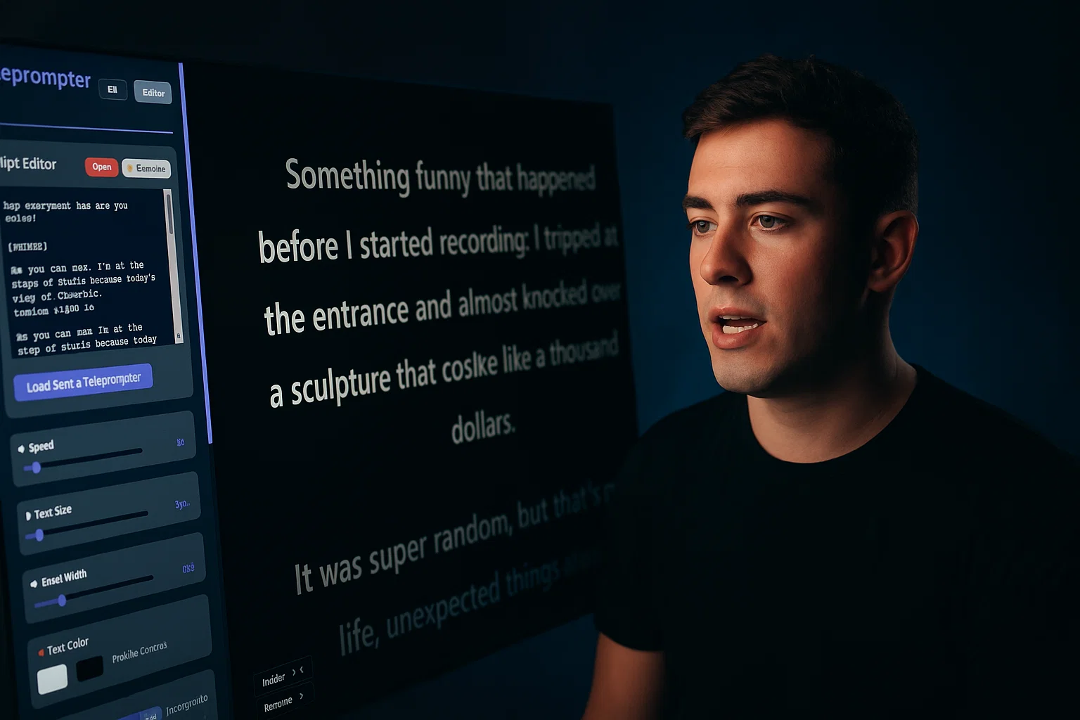 Free Teleprompter Online | Best Free Teleprompter App for YouTube 2025