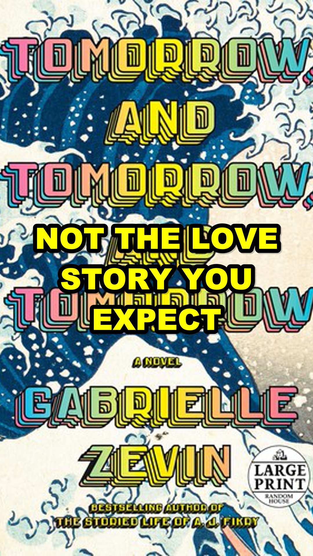 Tomorrow, and Tomorrow, and Tomorrow cover